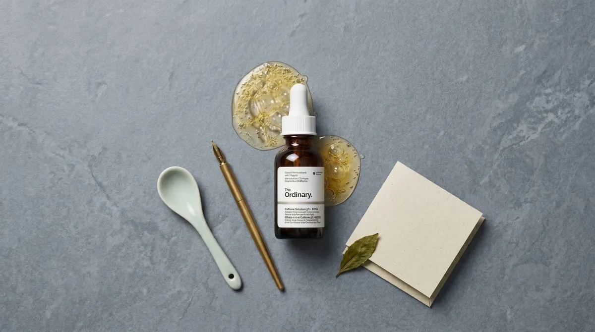 The Ordinary Caffeine — Deciem minimalist branding aesthetic