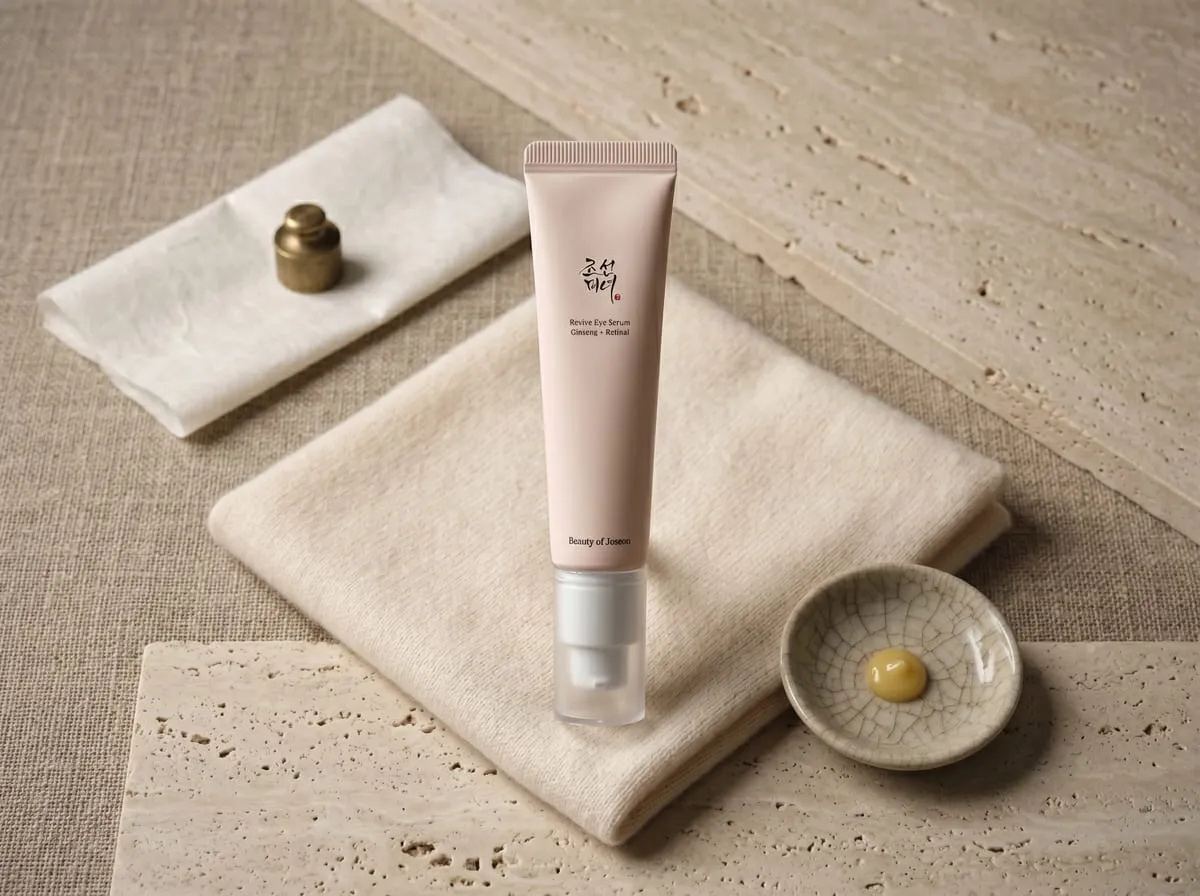 Beauty of Joseon Revive Eye Serum — ingredient story flatlay
